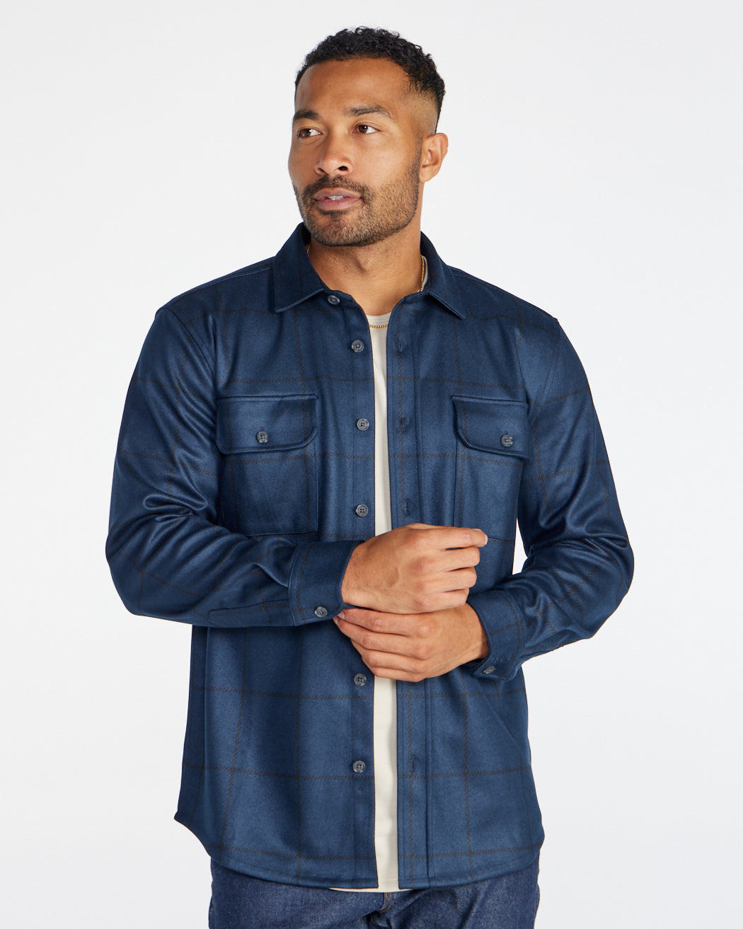Navy-Windowpane