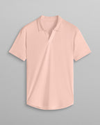 2-Item Ribbed Short Sleeve Open V Polo Bundle