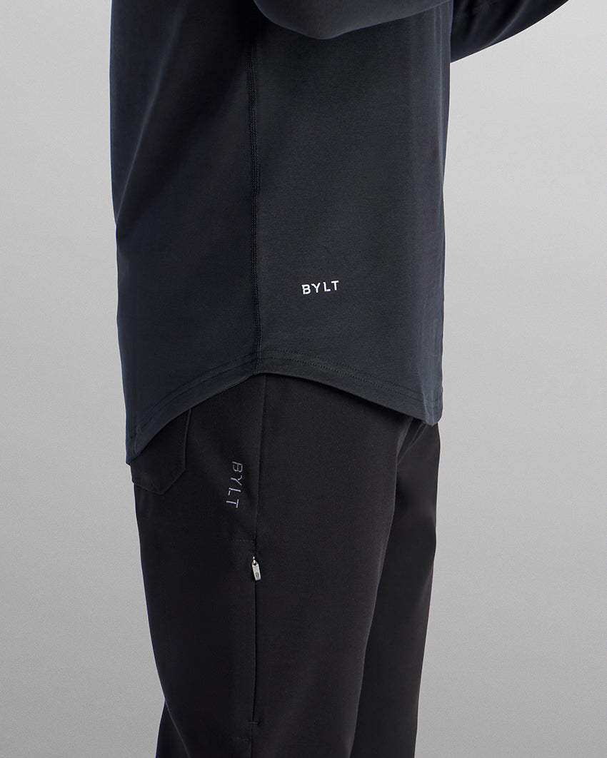 Henley Drop-Cut Long Sleeve: LUX