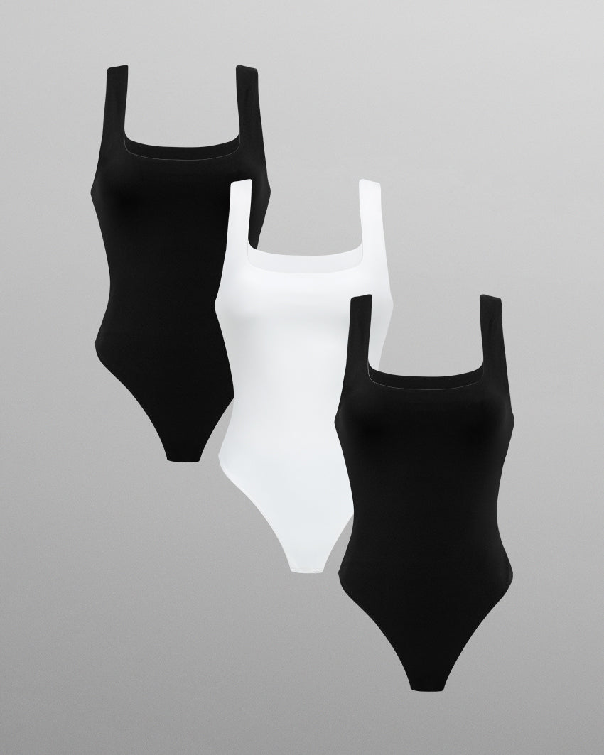 Squareneck Bodysuit - Custom 3 Pack