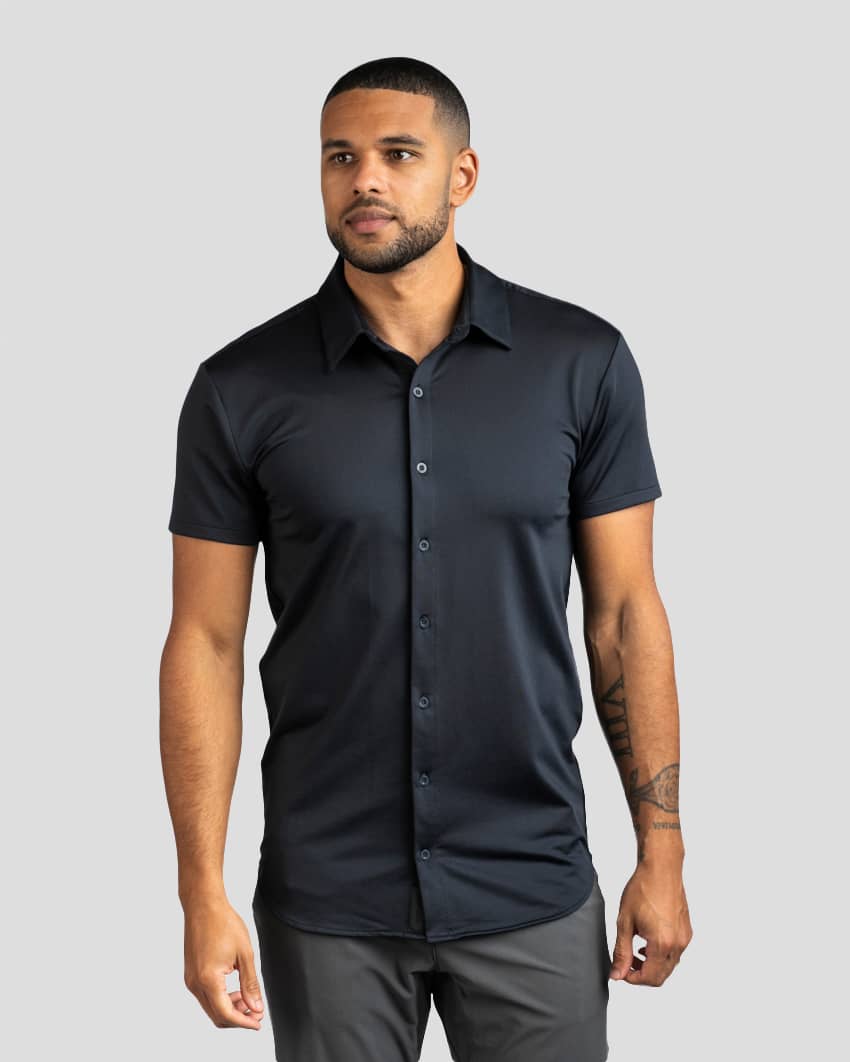 Navy-Button-Down