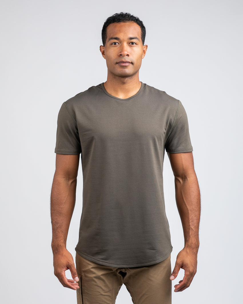 Stone - Drop-Cut LUX Shirt