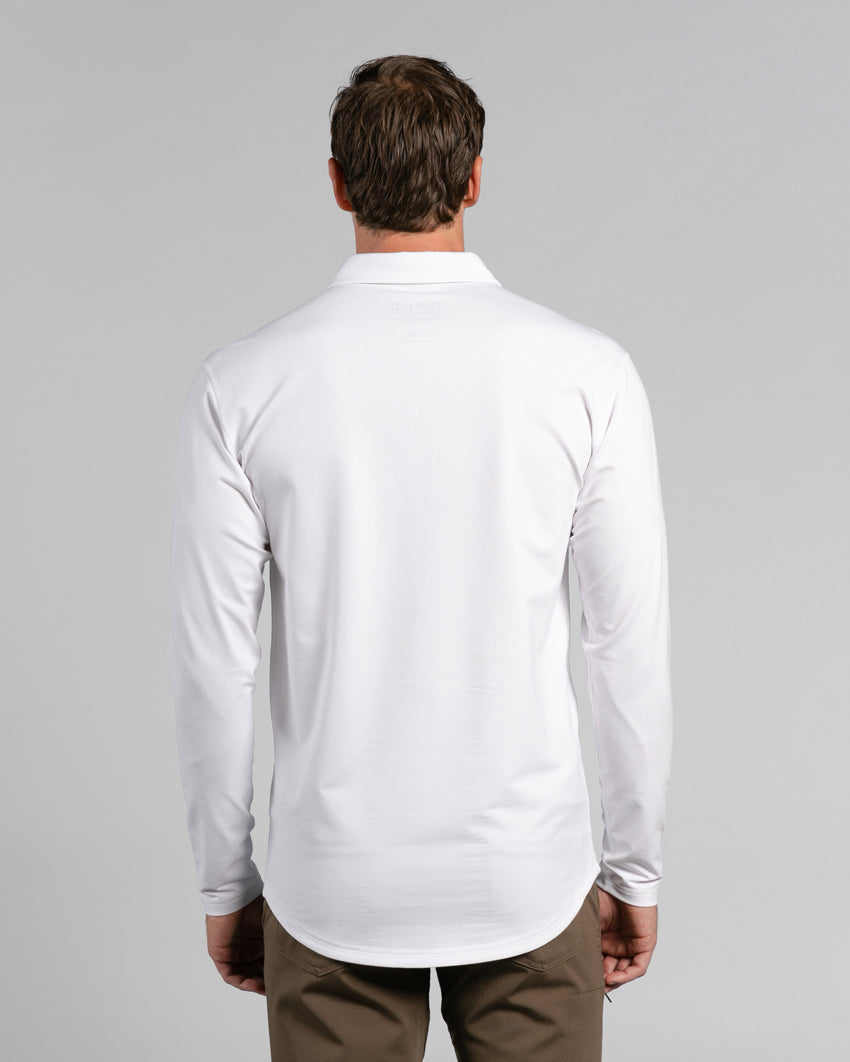 Drop-Cut Long Sleeve: LUX Polo Custom 3-pack